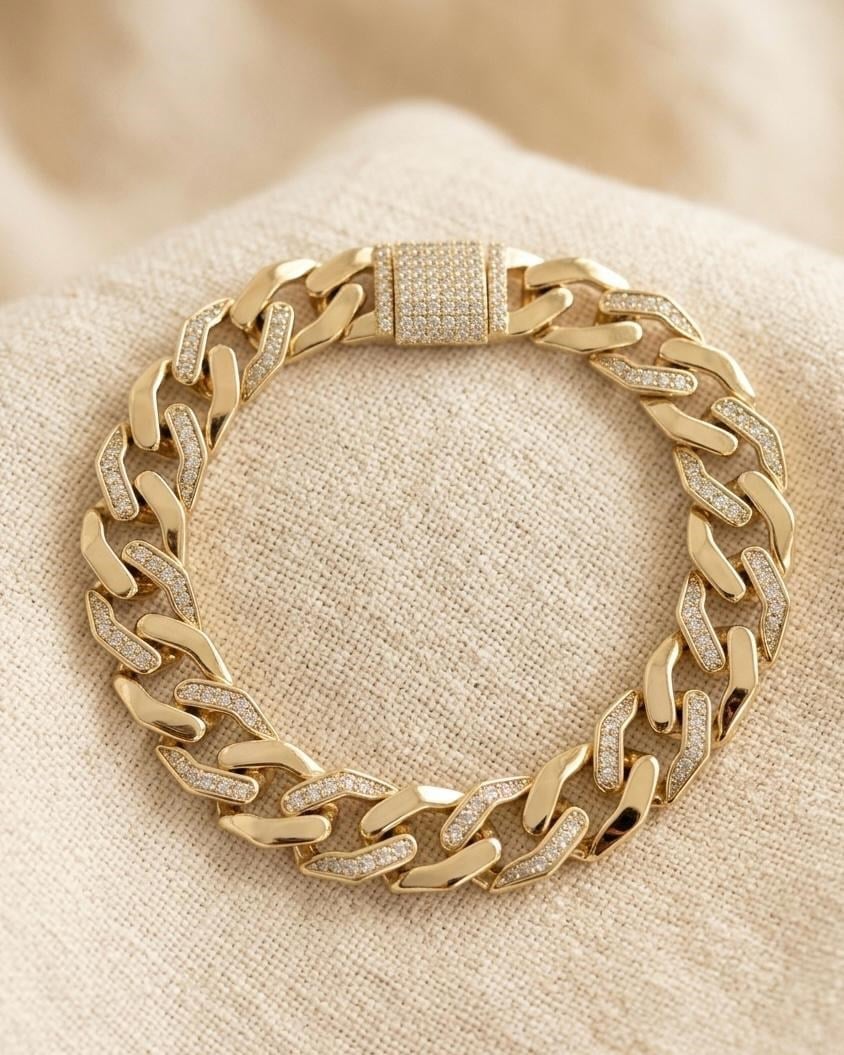 Xuping Perle Zirkon Gold Gurmet Bileklik