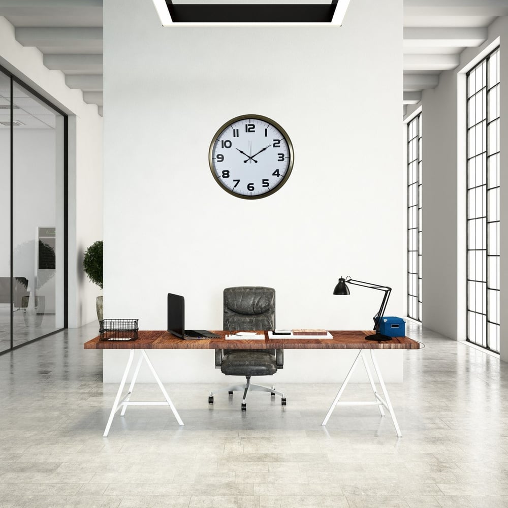 Eskitme 52 Cm Metal Klasik Duvar Saati