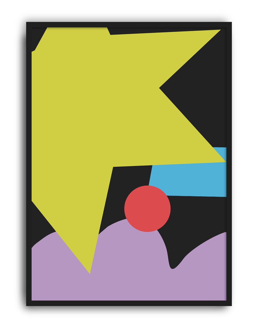 Geometry Pulse Renkli Soyut Geometrik Duvar Tablosu