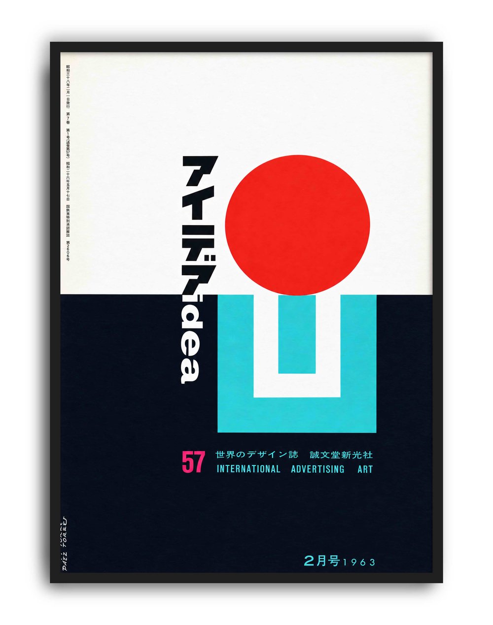 Idea Magazine No.57 (1963) – Paez Torres Japon Vintage Grafik Tasarım Posteri
