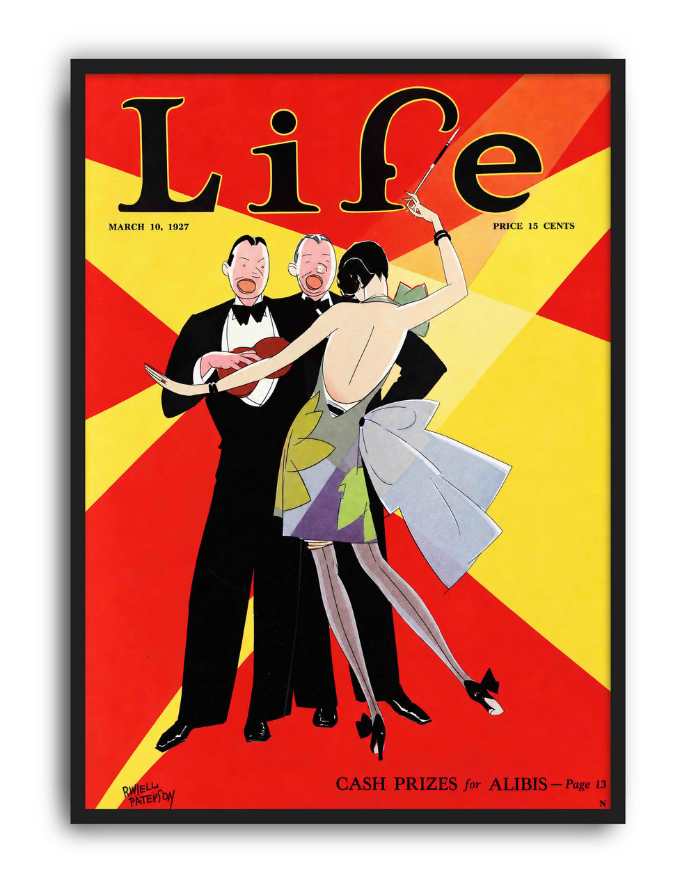 Life Magazine (1927) – Russell Patterson Amerikan Vintage Dergi Kapağı  Posteri