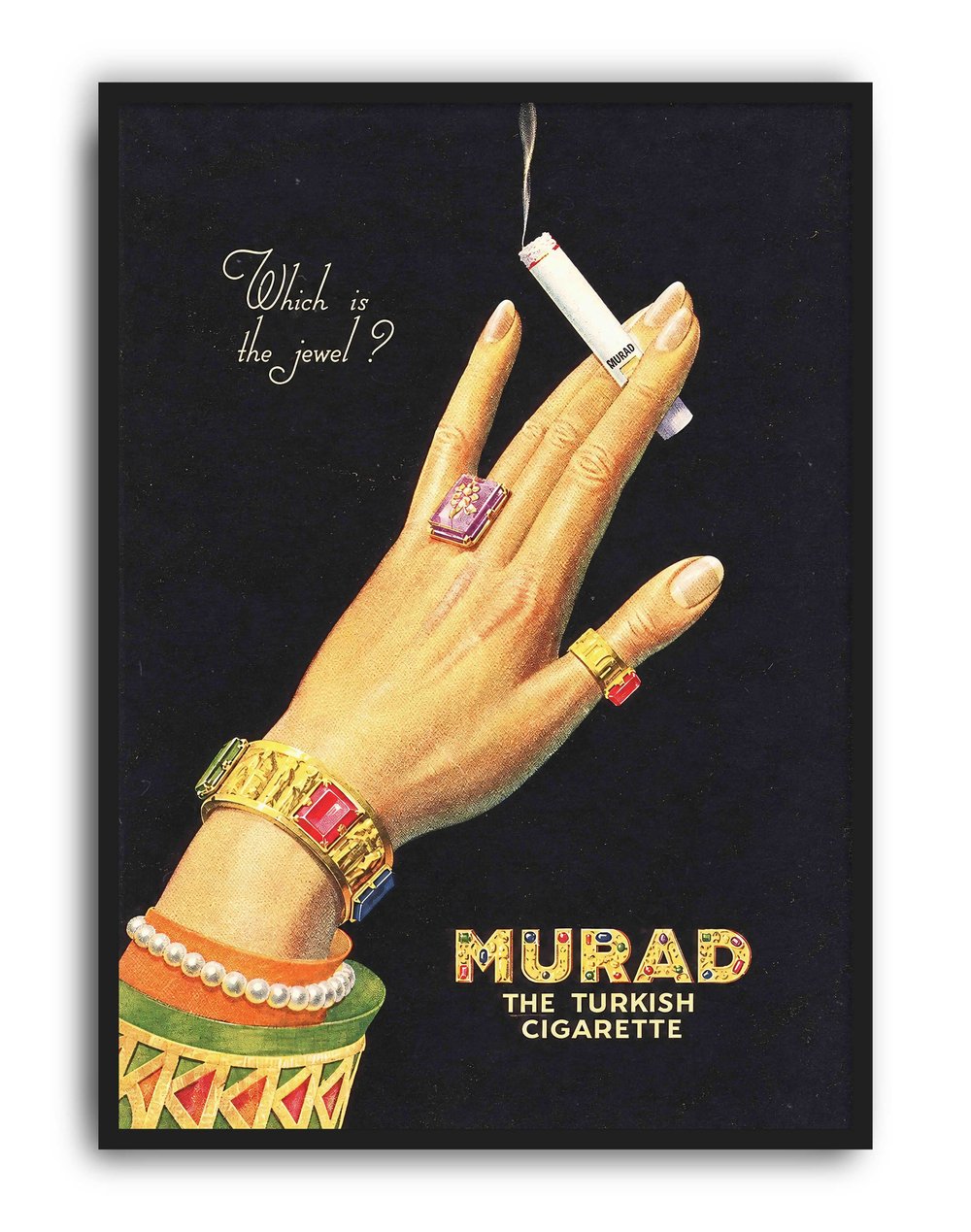 Murad Cigarettes (1920) – Amerikan Art Deco Vintage Reklam Posteri