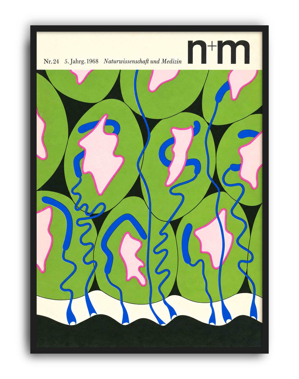 N+M No.24 (1968) – Erwin Poell Alman Mid-Century Grafik Tasarım Posteri