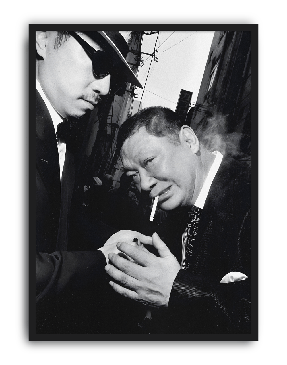 Noir Street Modern Duvar Tablosu – Siyah Beyaz Sokak Fotoğrafı Poster