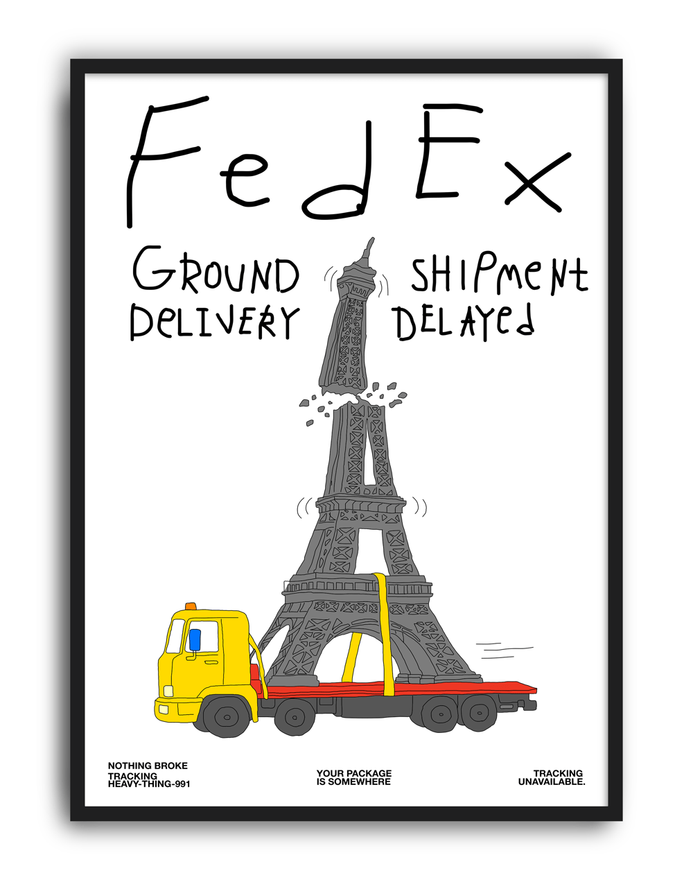 Shipment Delayed Eiffel Tower by Anna Matevosian