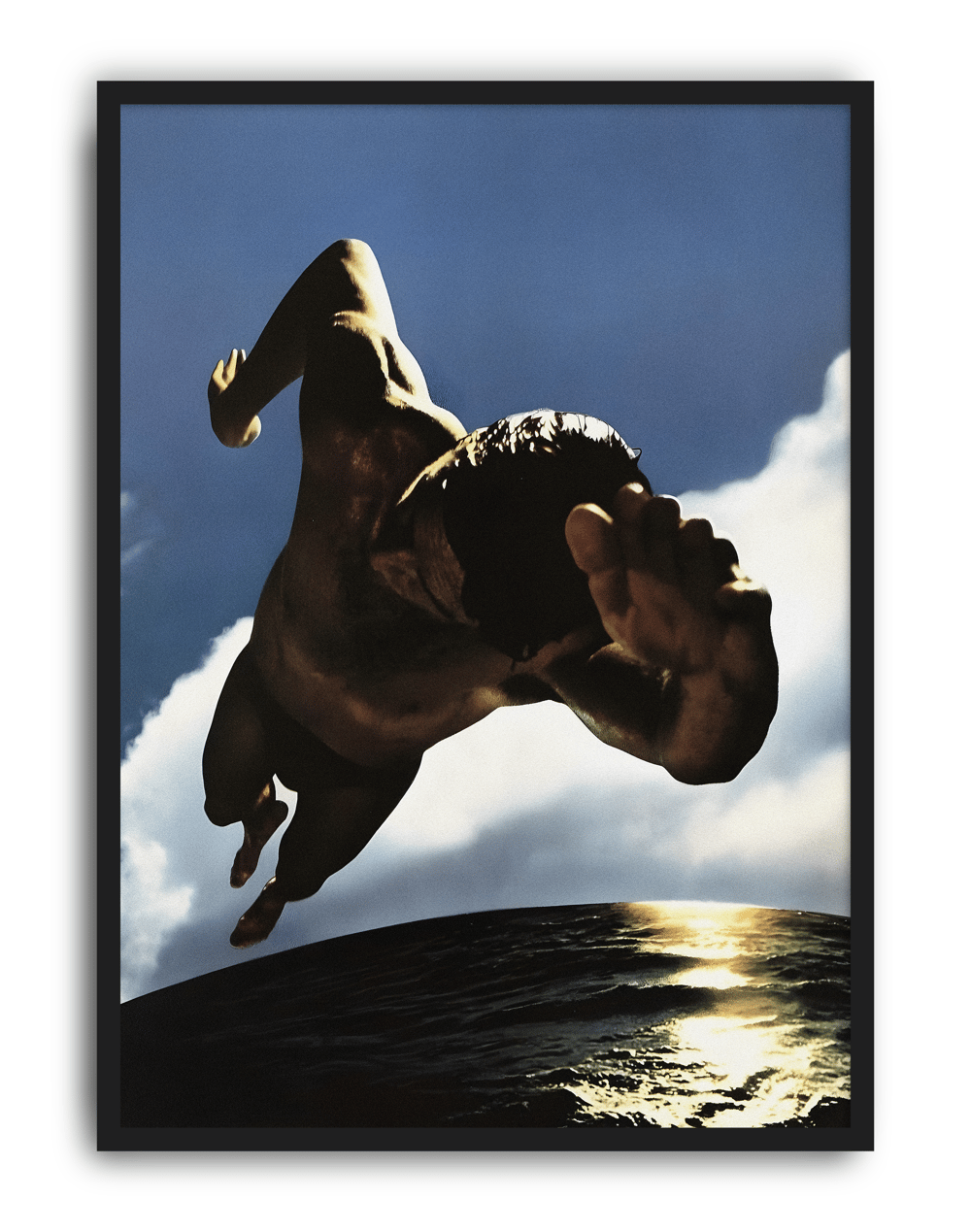 Solar Dive Modern Duvar Tablosu – Gökyüzü ve Su Dalış Poster
