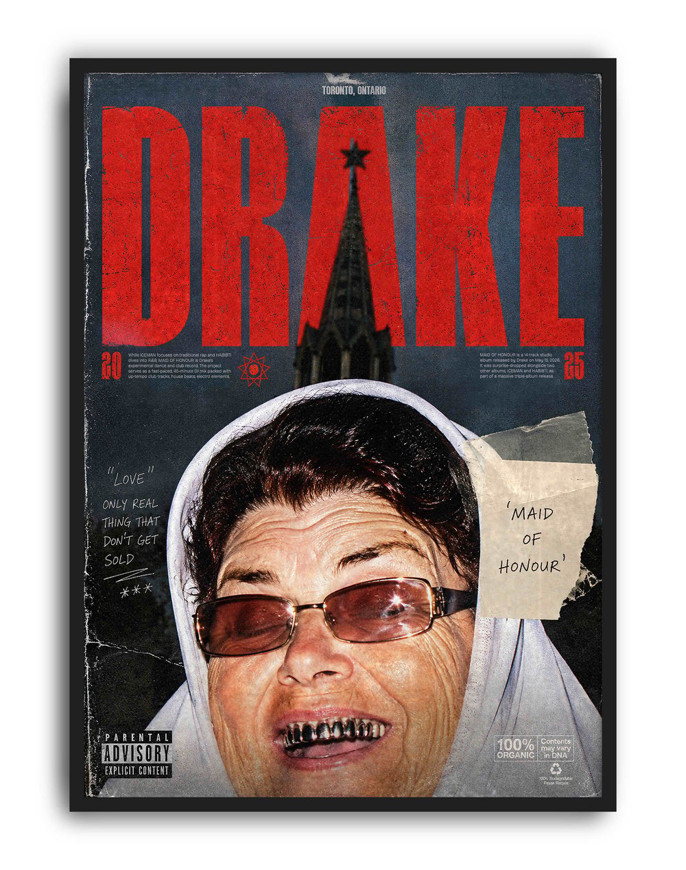 Toronto Drake Collage by Rana Aksu