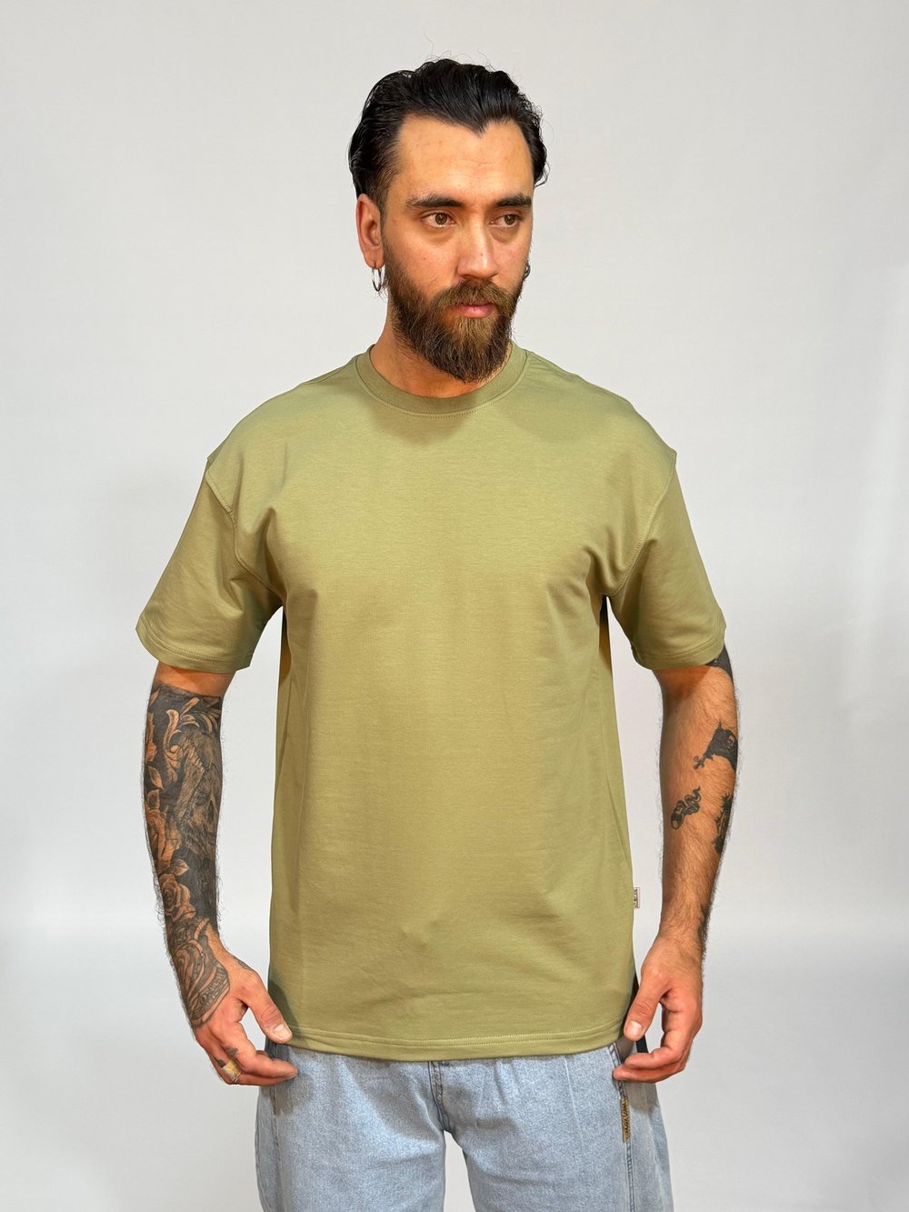 Basic Haki Tişört