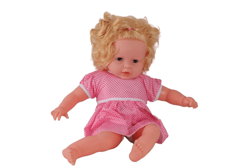 0073 60 CM DOLGU GÖVDELİ SAÇLI BÜYÜK BEBEK - STOKTA OLAN MODEL GÖNDERİLİR