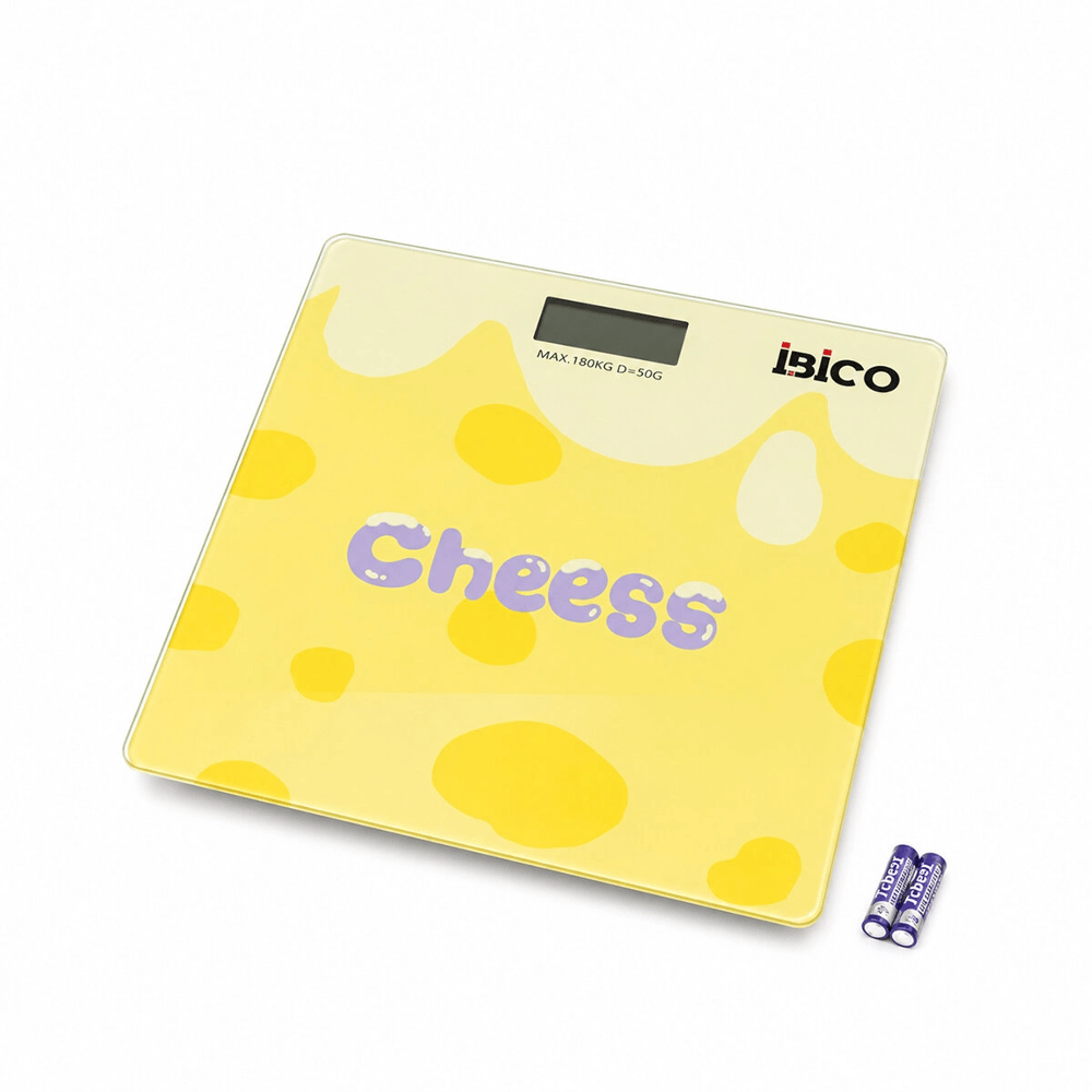 0221a Dijital - Pilli Desenli Renkli Cam Banyo Baskül Terazi Tartı Lcd Ekran 180kg/50gr 26x26cm İ11-030 Bx40