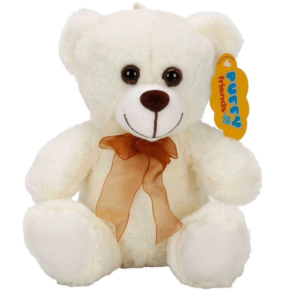 0998 SUN-JHN-PFF-SK PELUŞ AYI OTURAN KURDELELİ 21CM  -Stokta Olan Renk Gönderilir