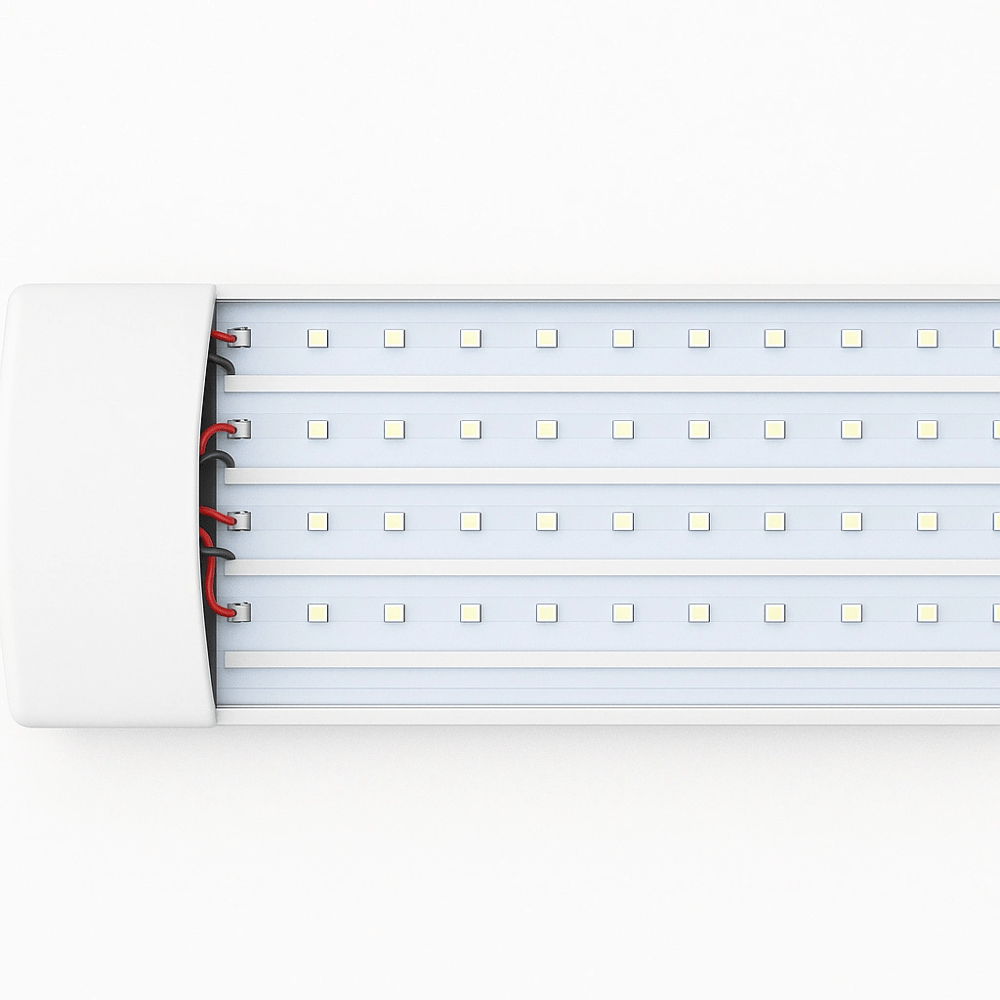 1 Adet 10 ADET CATA CT 2479 Kristal Led Bant Armatür 100W 120CM 6400K Beyaz Işık