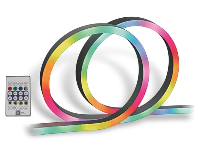 1 Adet AC 5435 RGB Pixel Neon Led Seti USB Girişli Kumandalı 5 Metre