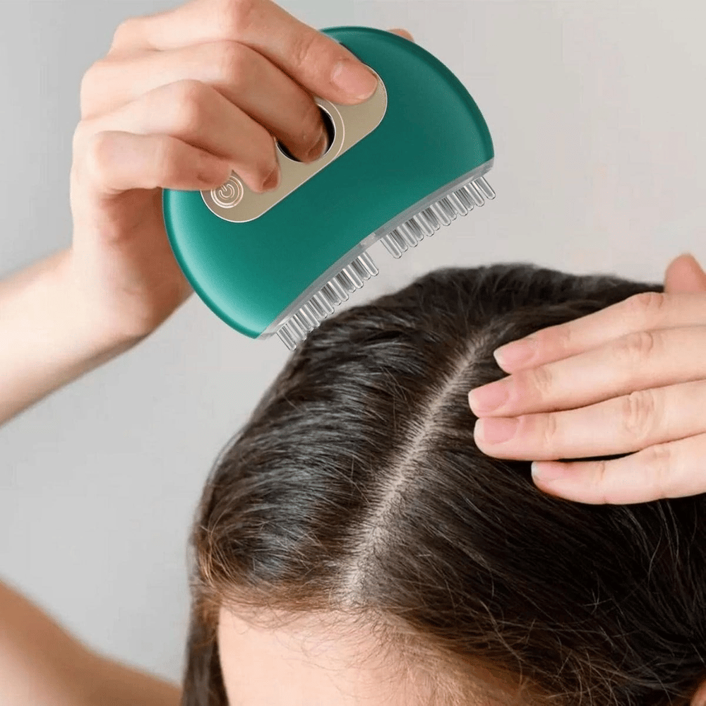 1 Adet Akıllı Elektrik Akımlı Ems Titreşimli Masaj Tarağı Kademeli Yüz Masaj Aleti Aparatı Bx40