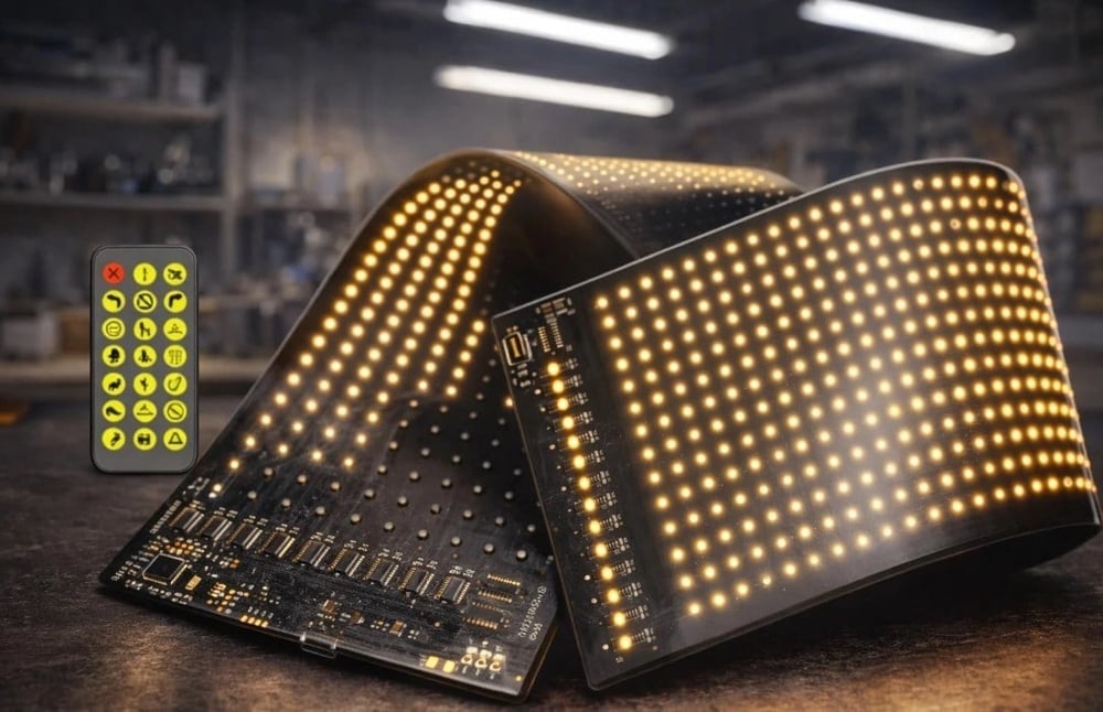 1 Adet CATA CT 4568 Esnek Yapışkanl Matrix Led Panel 96X16 RGB