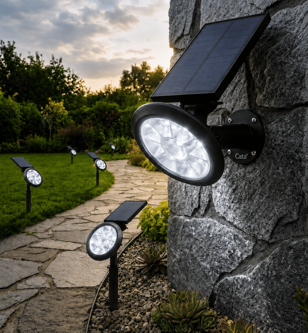 1 Adet CATA CT 7320 Mila Solar Güneş Enerjili Kazıklı Bahçe Armatürü 18W Beyaz Işık