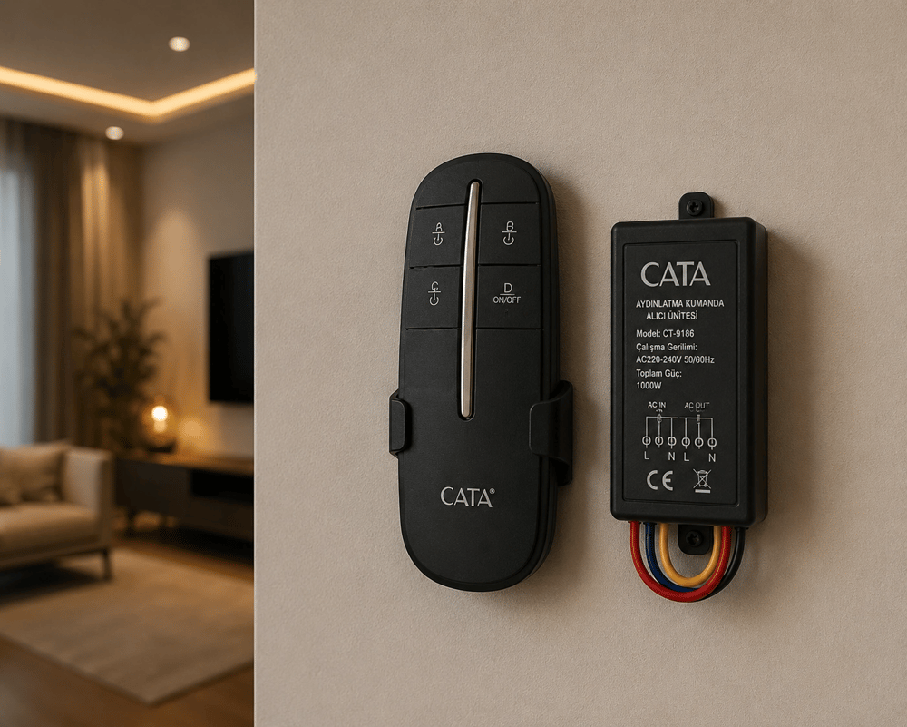 1 Adet CATA CT 9115 3X1000 3Lü Aydınlatma Kumandası
