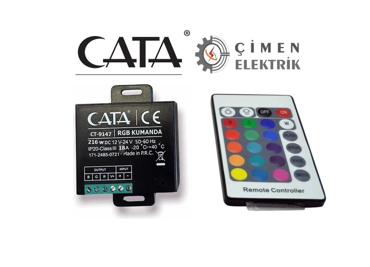 1 Adet CATA CT 9147 18A - 216W Rgb Led Kumandası