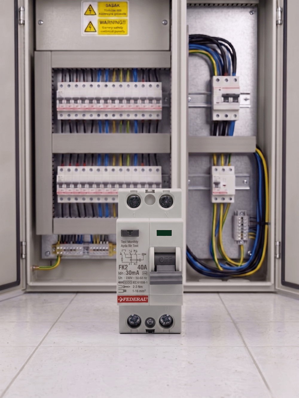 1 Adet FEDERAL 2X40 A 30Ma 6Ka Kaçak Akım Rolesi FK2 9FA-H1062-0040