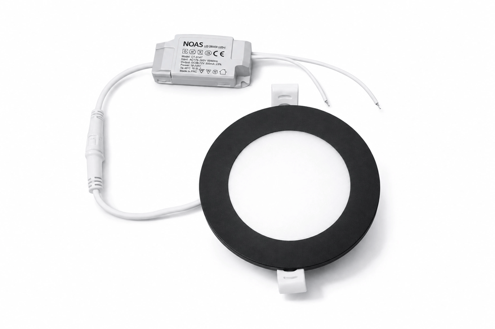 1 Adet NOAS YL10 0601 S Sıva Altı 6W Siyah Kasa Led Spot 3200K Gün Işığı