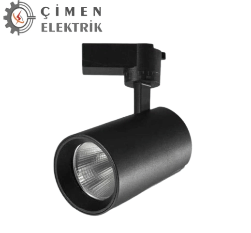 1 Adet NOAS YL29 4001 Siyah Kasa Lyon 40W Ray Spot 6400K Beyaz Işık