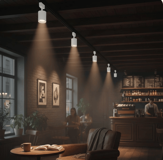 1 Adet NOAS YL29 4012 Azur 40W Beyaz Kasa Ray Spot 3200K Günışığı