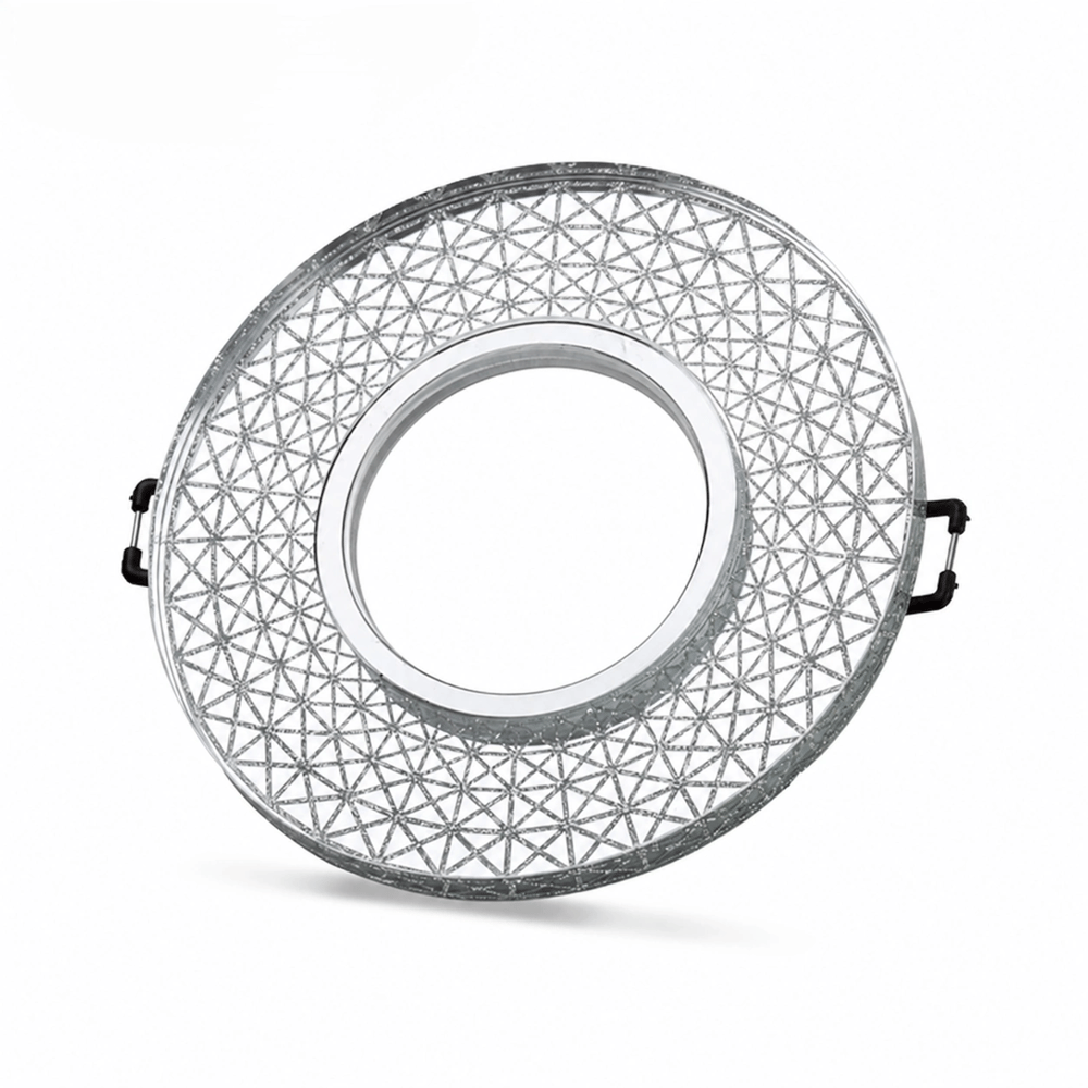 1 Adet NOAS YL65 1767 İris LED Çerçeveli 4000K Yuvarlak Kristal Cam Spot GU10 Duy