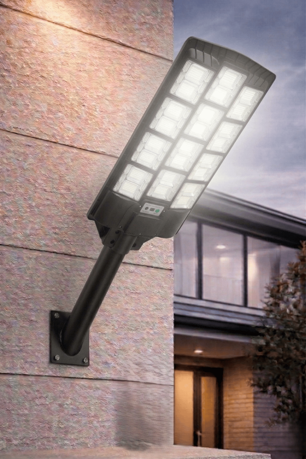 1 Adet NOAS YL73 1200 S Mega 1200W Solar Sokak Armatürü Kumandalı 6500K Beyaz Işık