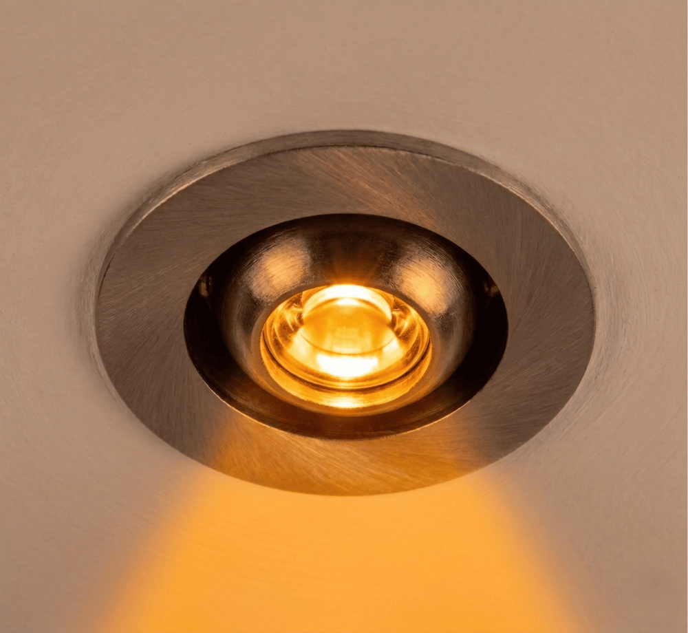 1 Adet NOAS YL94 0106 Satin Kasa 1W Led Spot Amber Işık