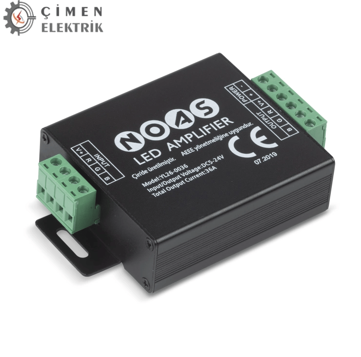 1 Adet Noas YL26 0036 RGB Led Repeater 12-24V 36A