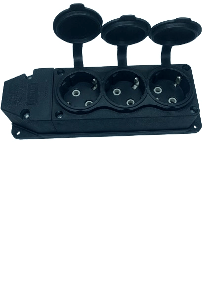 1 Adet Orel 3 Lü Kauçuk Grup Priz Monofaze 1X16A 220 V