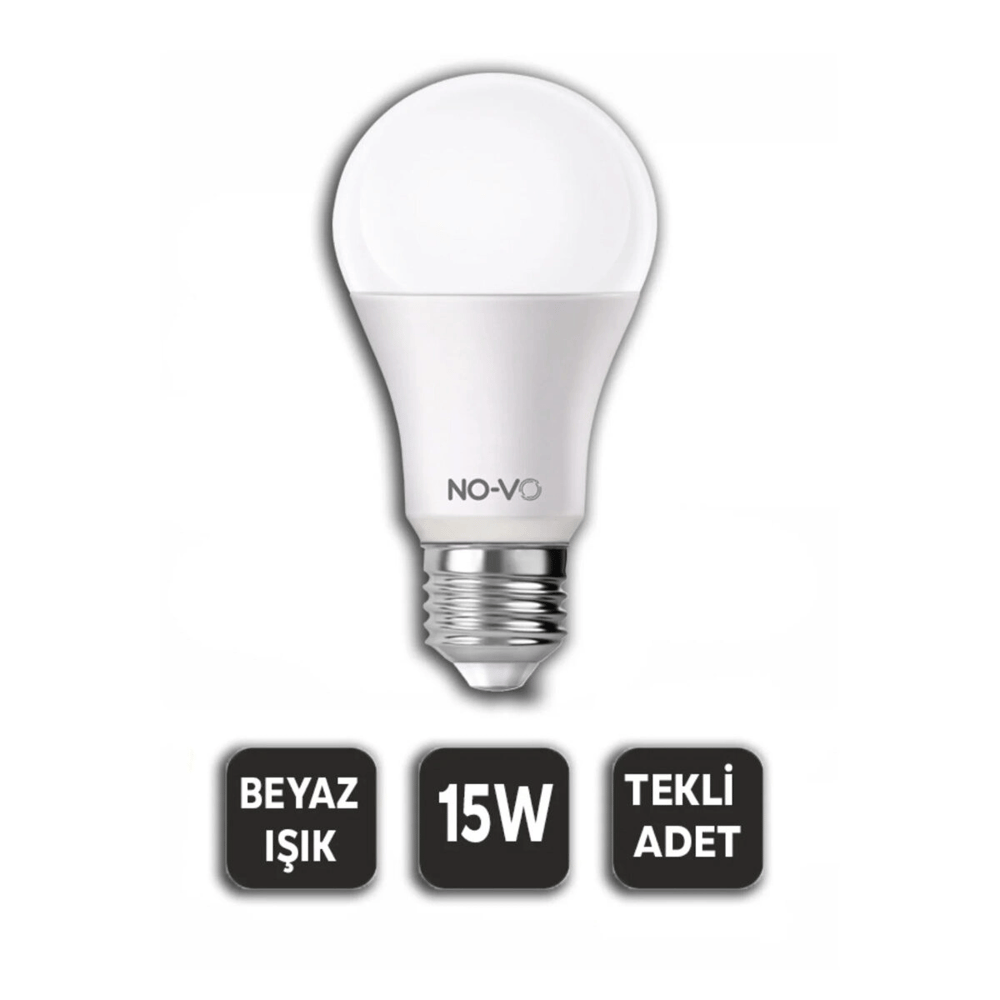 10 Adet 15w Beyaz Led Ampul 1200lm 6500k 15.000 Saat Ömür Bx40