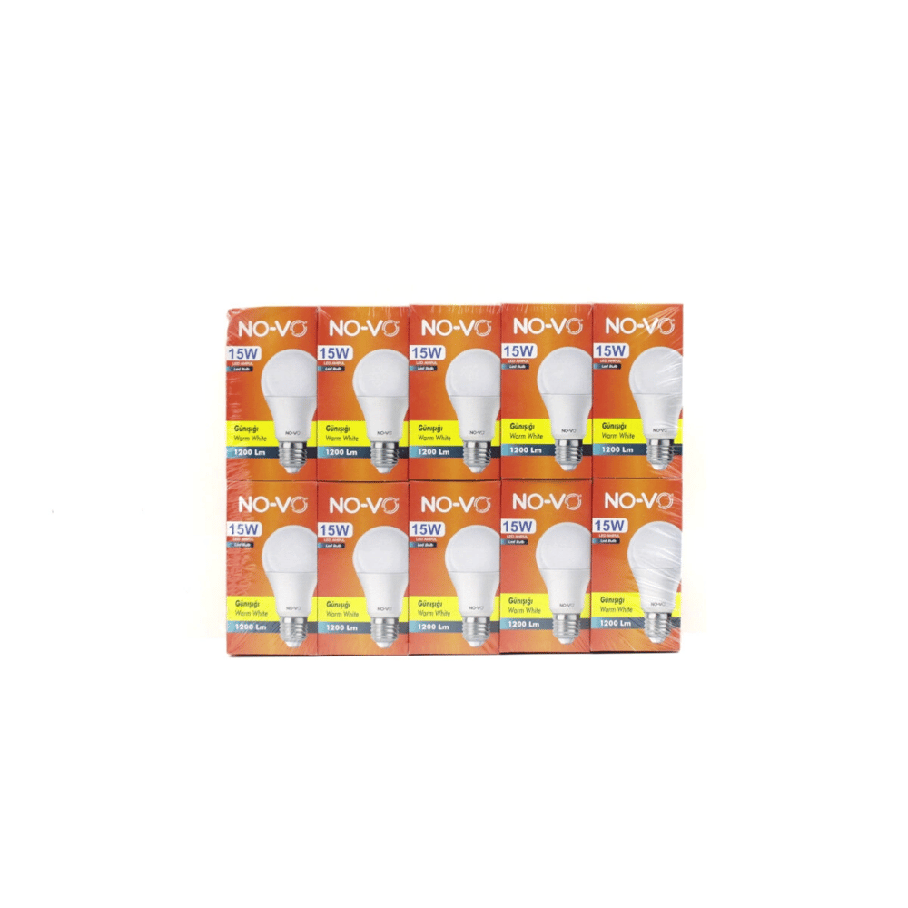 10 Adet 15w Gün Işık Led Ampul 1200lm 3000k 15.000 Saat Ömür Bx40