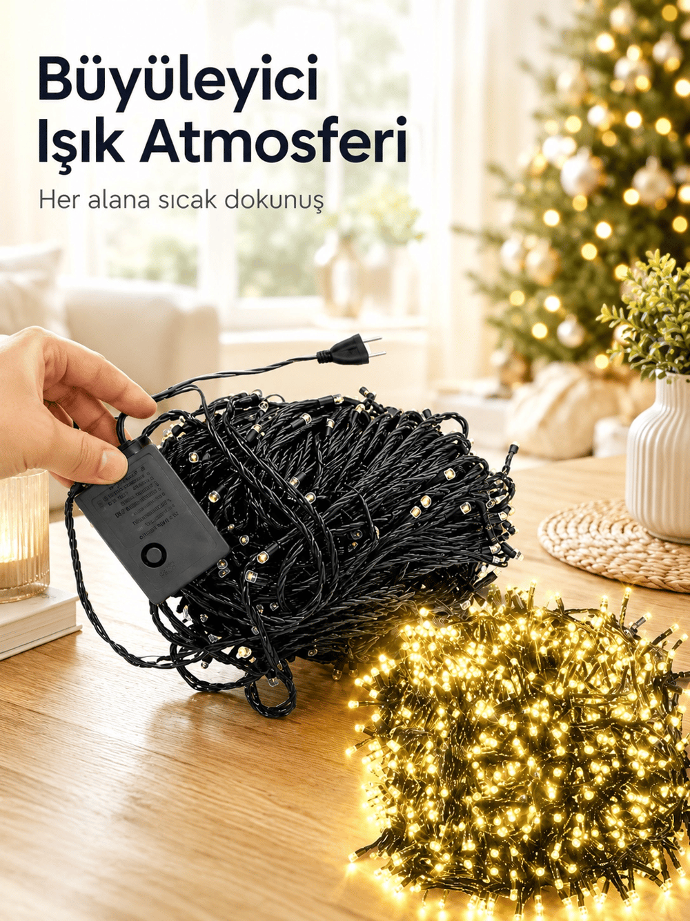 10 Metre Şerit Led Gün Işığı Led Işık Süsleme Parti Malzemesi Konsept