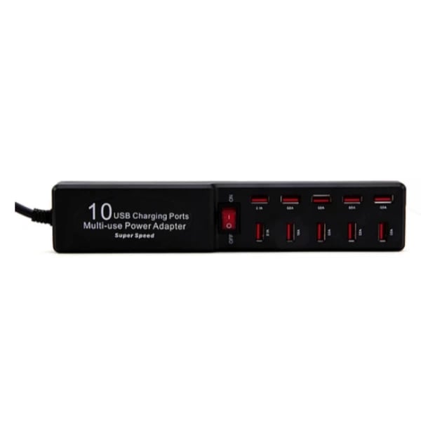 10 Portlu USB Şarj Adaptörü