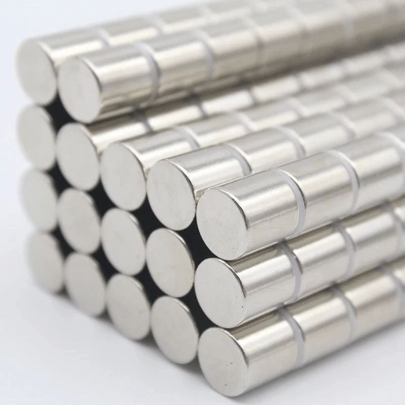 100 Adet 4x4 mm Yuvarlak Neodyum Mıknatıs N35 Güçlü Magnet Nikel Kaplama