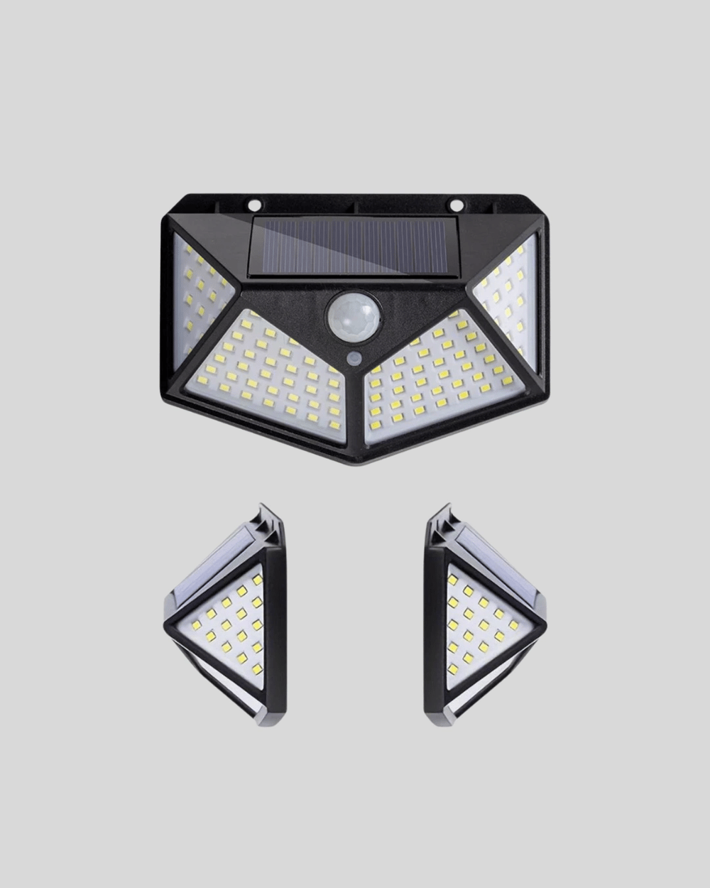 100 LED Solar Lamba Hareket Algılamalı Bahçe Duvar Dış Mekan Aydınlatma