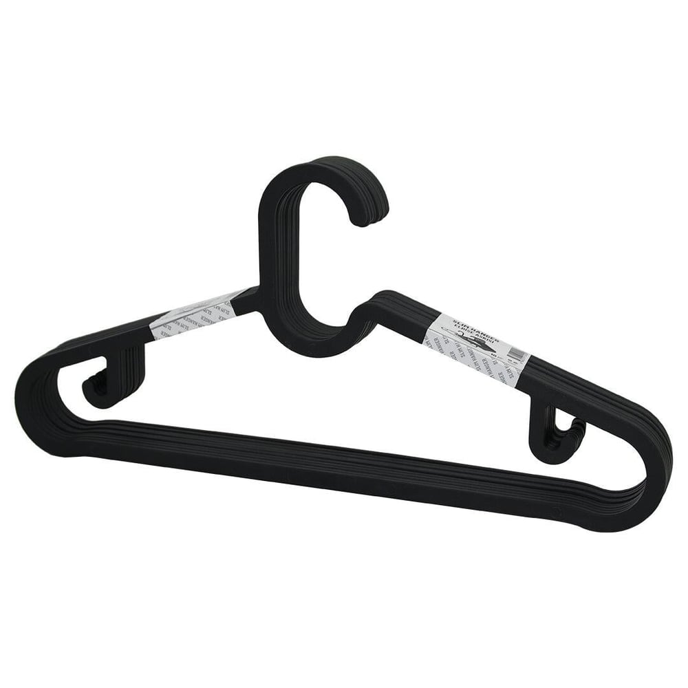 10PCS PLASTİK - ANTRASİT GRİ ELBİSE ASKISI (3936)