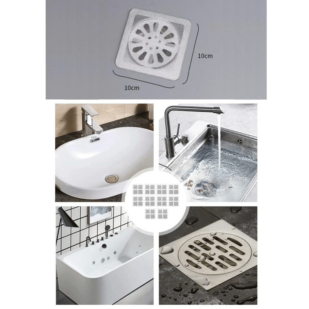10'lu Banyo Ve Mıutfak Lavabo Koku Önleyici Ve Haşere Böcek Önleyici Gider Filtresi Bx40