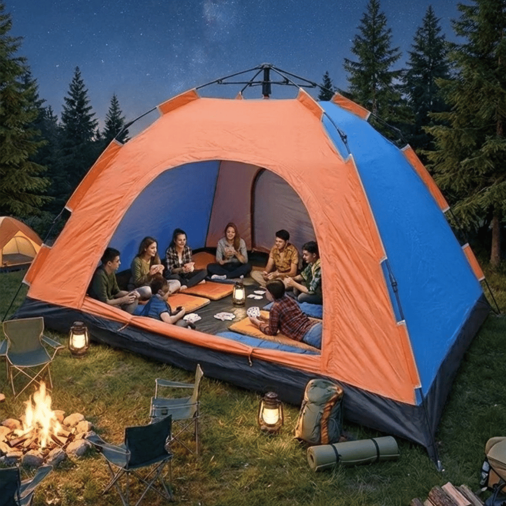 10 kişilik Otomatik Kurulum Kamp Çadırı – Outdoor , Suya Dayanıklı Hızlı Kurulum Piknik Ve Doğa İçin Geniş Aile Çadırı 300x300x170 Cm Bx40