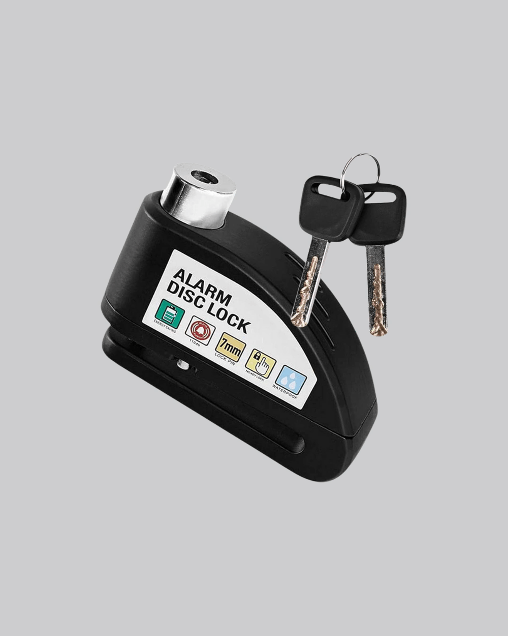 110 dB Alarmlı Disk Fren Kilidi Su Geçirmez Çelik Motosiklet Güvenlik Kilidi