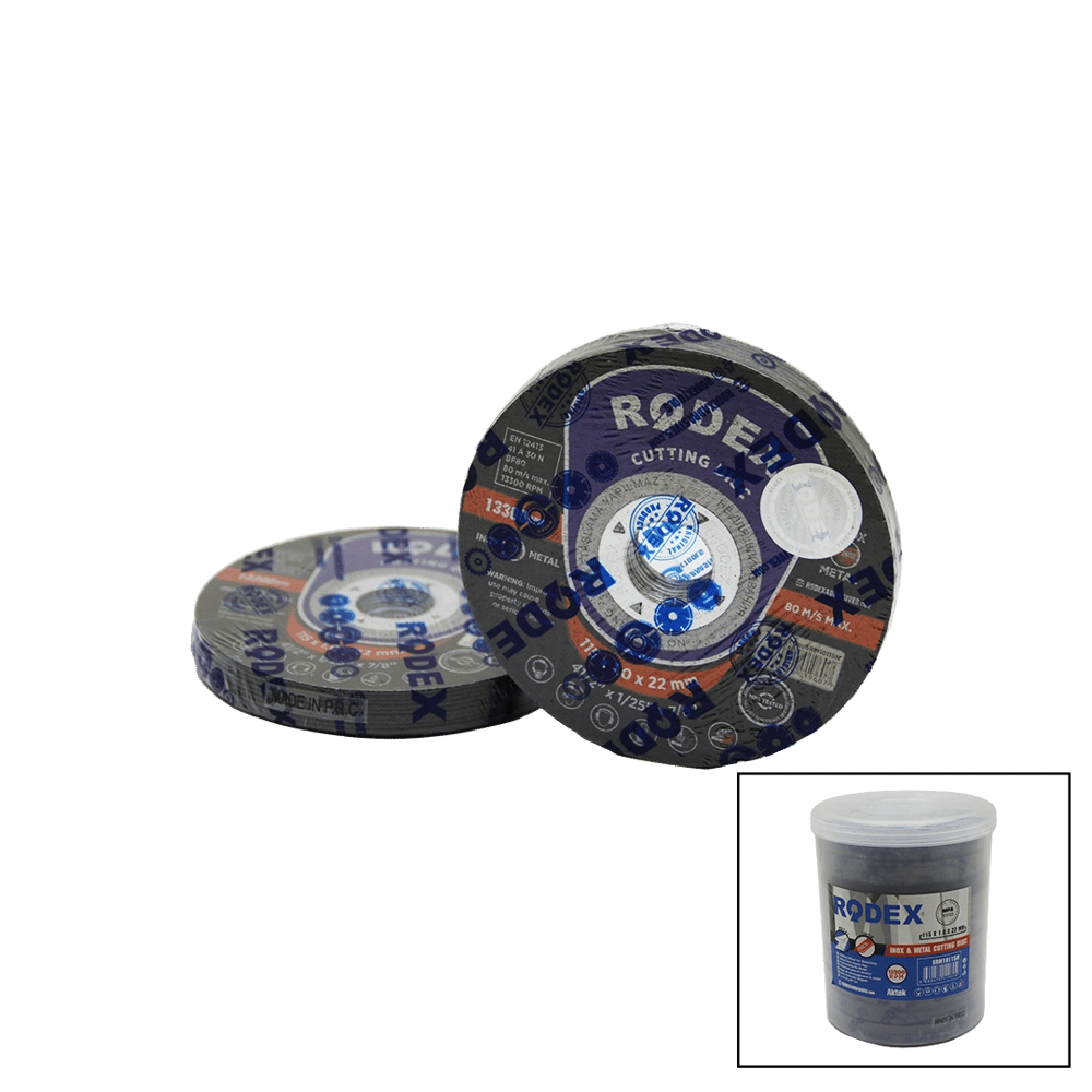115mm X 1.0x22 İnox Metal Kesici Disk Bx40