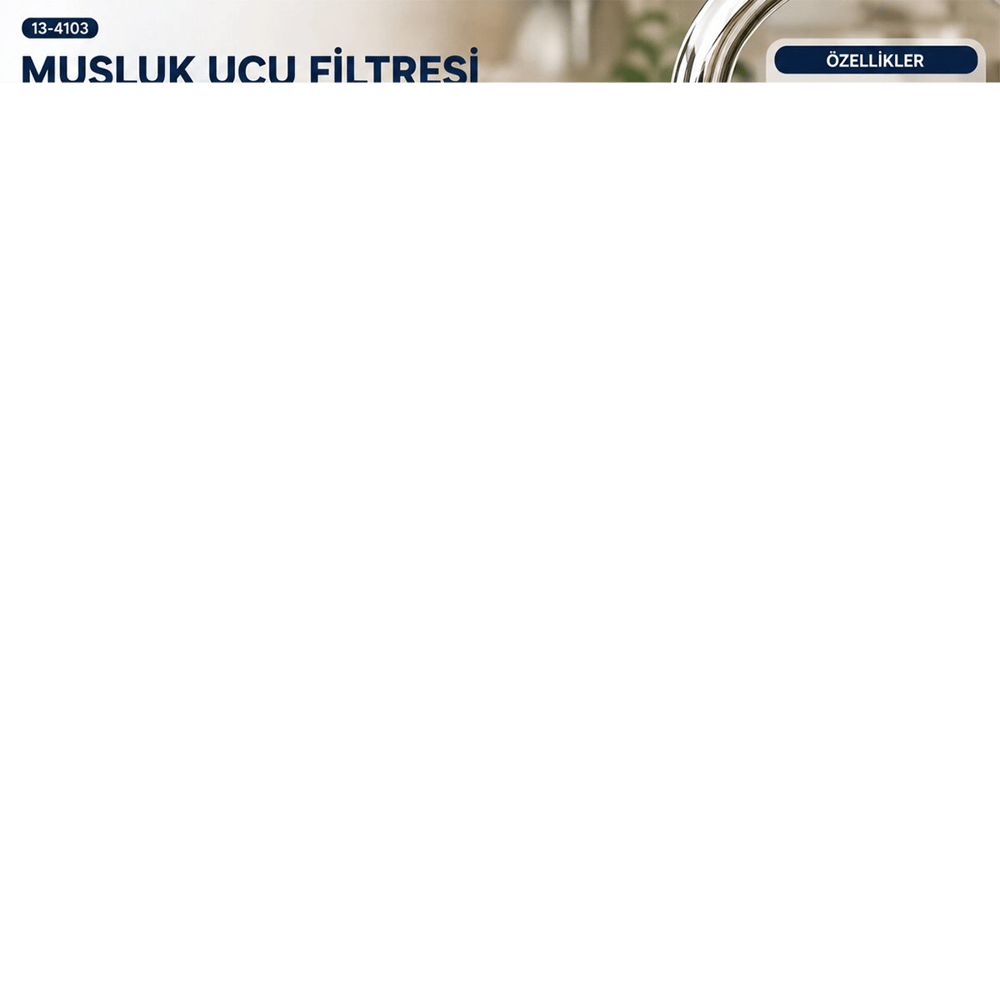 12 Adet Musluk Ucu Filtresi 2 Fonksiyonlu Spiralli Yaylı - 360° Derece Dönebilen Başlık 16-19mm Caşlık Çapı Bx40