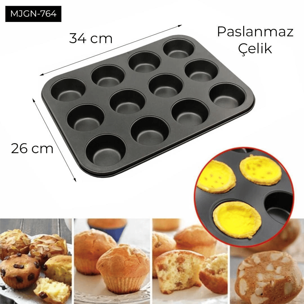 12 Gözlü Kek Kalıbı