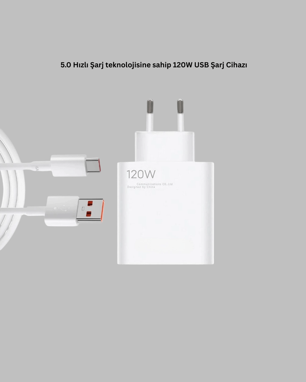 120 Watt Type C Hızlı Şarj Cihazı  Reno 4 5 6 Uyumlu