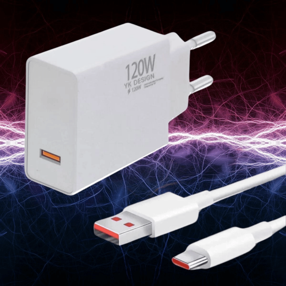 120w Usb Hızlı Type C Uçlu Kablolu Şarj Aleti Bx40