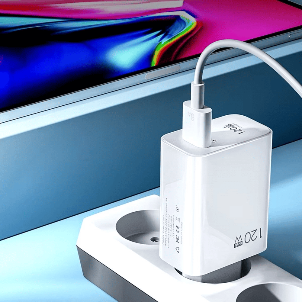 120w Usb Hızlı Type C Uçlu Kablolu Şarj Aleti Bx40