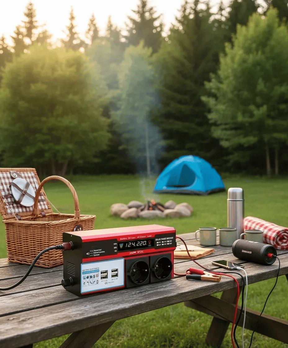 12v 2000w Modifiye Sinüs İnverter Araç Ve Güneş Enerjisi Uyumlu, Çift Usb, Çift Priz Ve Çakmaklık Eco Lounge