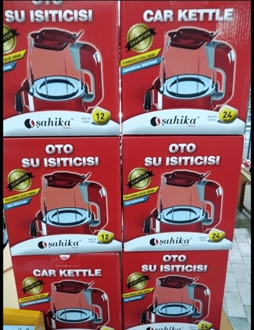 12v Otomatik Araç Oto Kettle Su Isıtıcısı Çakmaklık Fişli Bx40