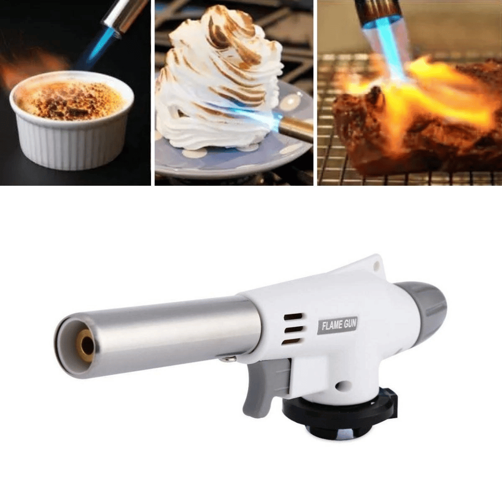 1300°c Çok Amaçlı Gaz Torch Çakmak - Mutfak, Mangal, Lehimleme Pürmüz Alev Tabancası Bx40